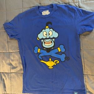 Johnny Cupcakes blue Aladdin/Genie limited edition t shirt men’s medium